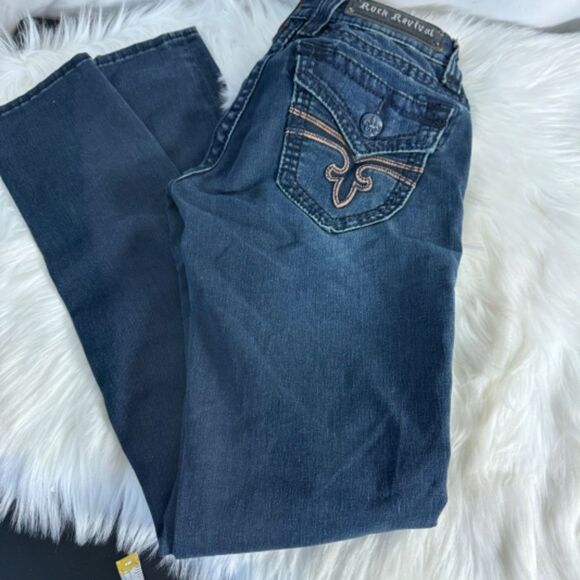 Rock Revival Jen Denim Boot Cut Jeans Sz 26 - Picture 14 of 14